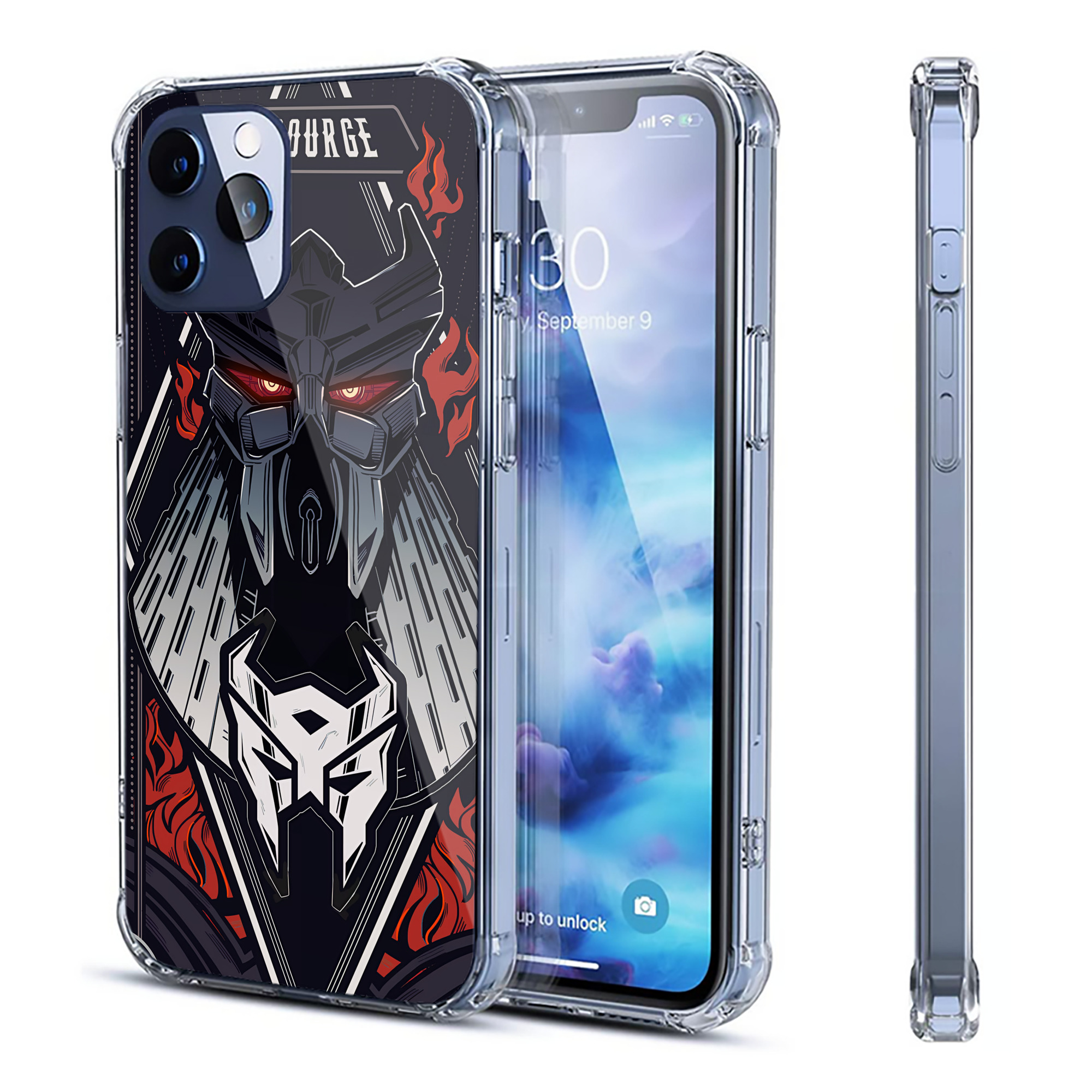 （画像用） Transformers トランスフォーマー 【iPhone 12シリーズ対応】透明スマホケース（クリアソフトケース）